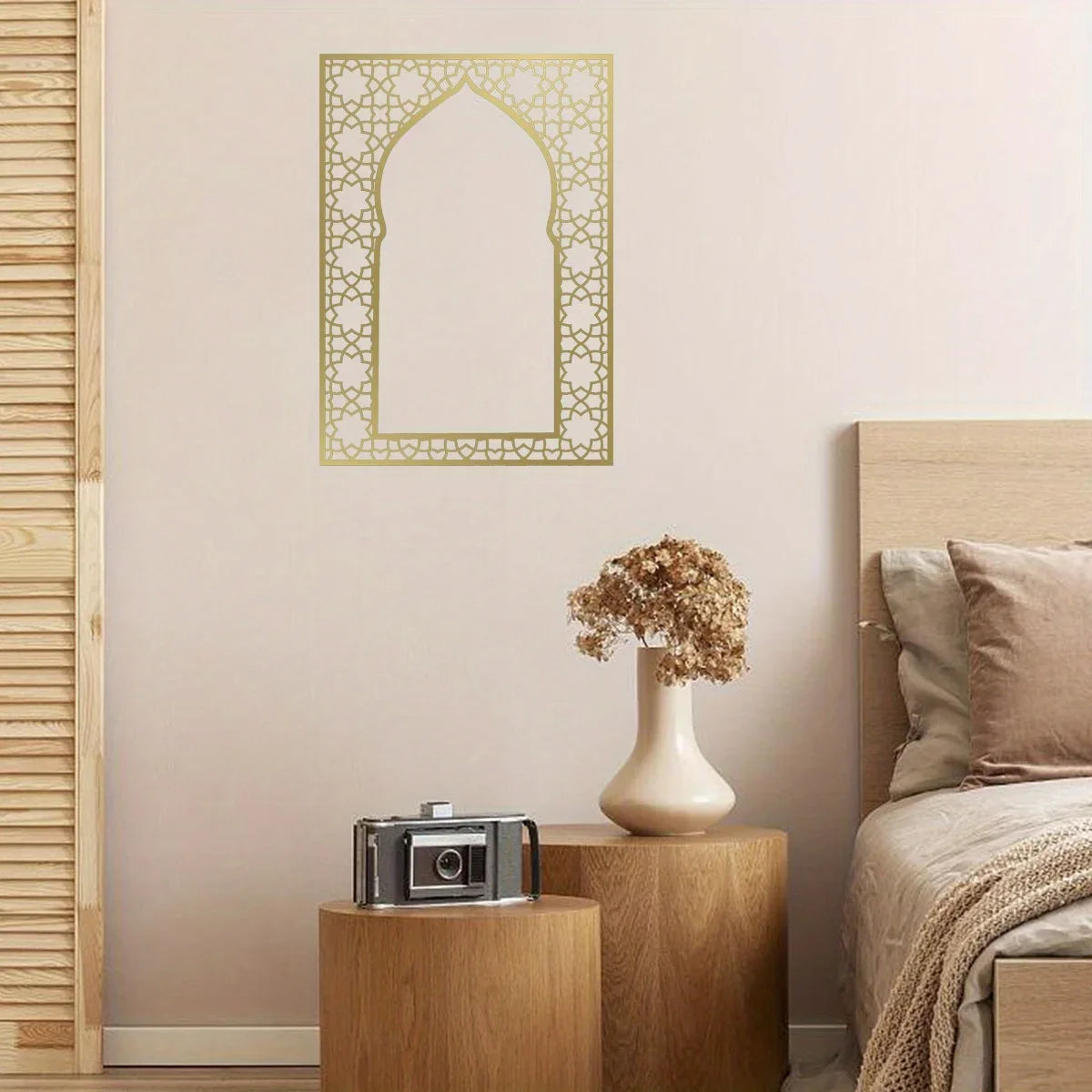 Islamic Metal Wall Art Arabic Design Panel, Home Decor for Interior & Outdoor, Ideal Muslim Gifts, Stylish Wall Hanger