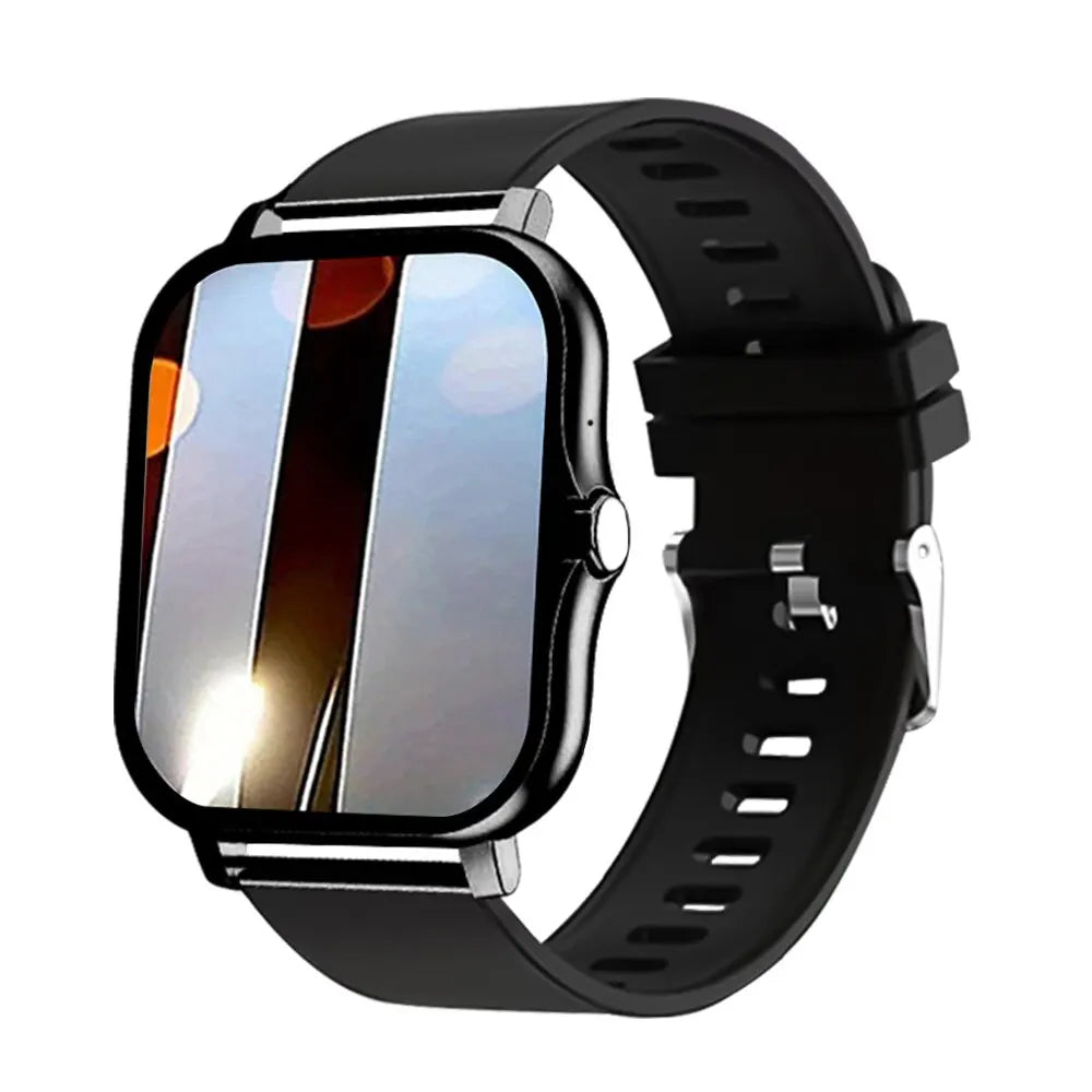 Smartwatch para teléfono Android. Pantalla a color de 1,44 pulgadas, táctil, llamada Bluetooth, carga magnética.