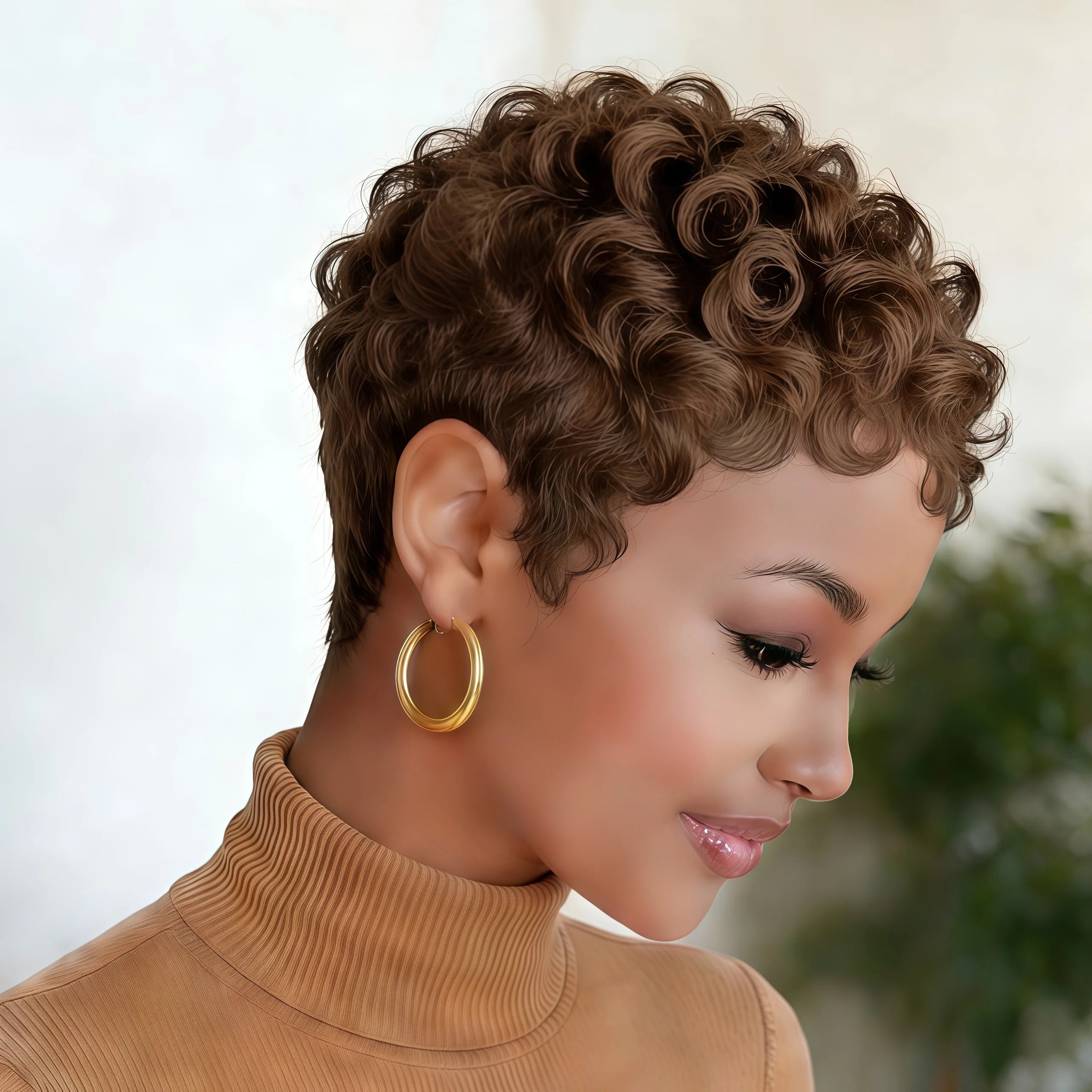 Loose Curly Pixie Cut Wig