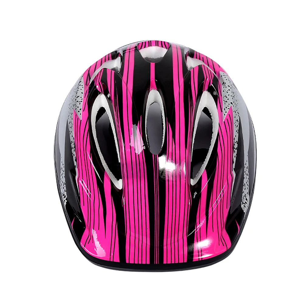 7Pcs/Set Kids Roller Skating Bicycle Helmet Knee Wrist Guard Elbow Pad Set for Children Cycling Sports Protective Guard Gear Set