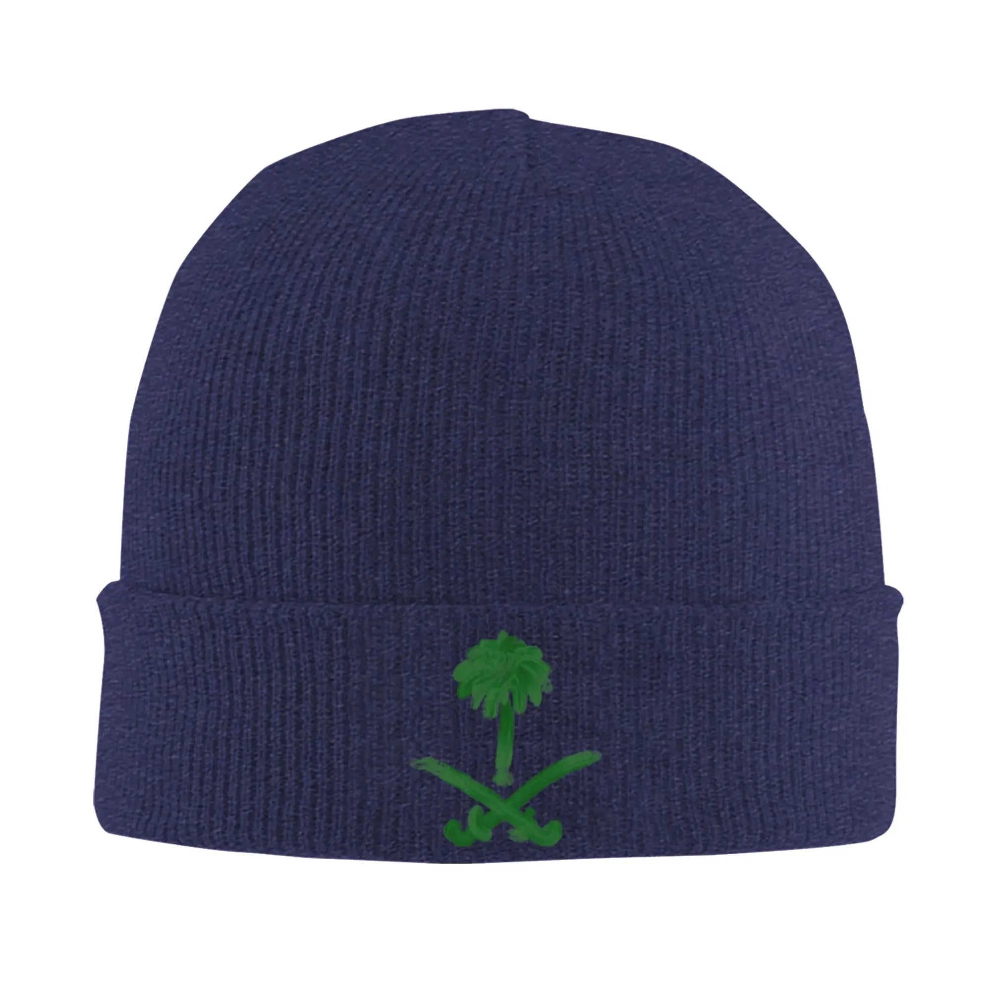 Saudi Arabia National Day Beanie Hats  Bonnet Hats Men Women Unisex Trendy Hippie Skullies Beanies Autumn Custom Head Wrap Caps