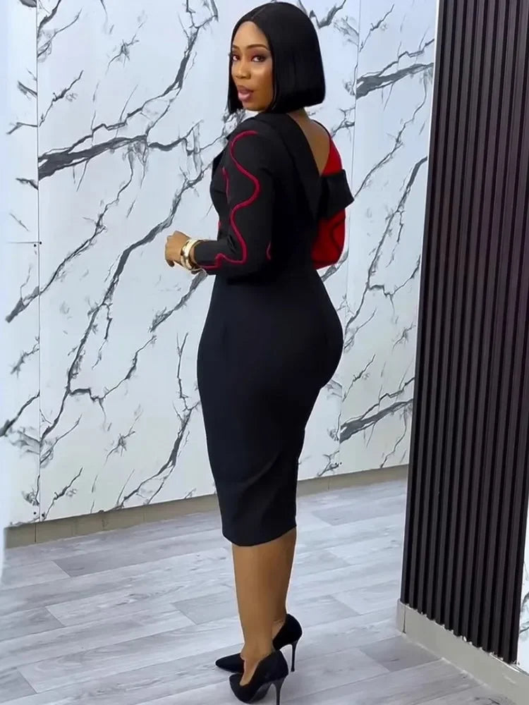 African Dresses For Women Dashiki Bodycon African Dress African Clothes Fashion Elegant Dresses Ladies Africa Clothing