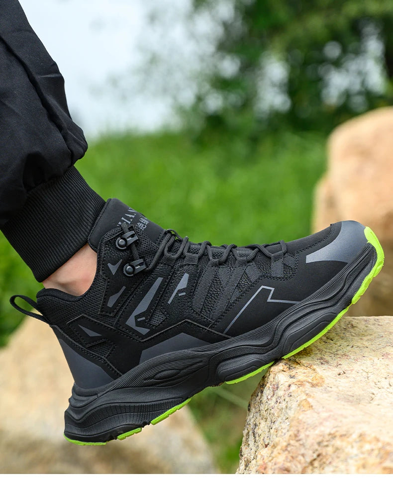 Work Safety Shoes For Men Breathable Indestructible Boots Non-slip Industrial Construction Shoes Male Footwear Protective Boots