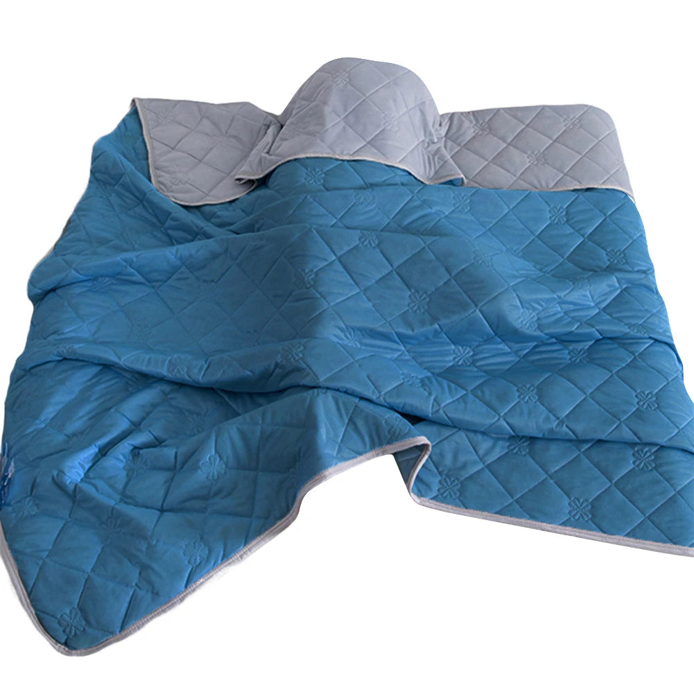 Cooling Blanket for Bed Silk Air Condition Comforter Lightweight Cooled Summer Quilt with Double Side Cold&Cooling Fabric GradeA