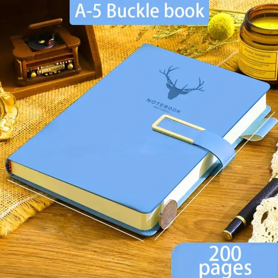 Personalized Vintage A5 Leather Notebook Soft Cover Ideal for Business Meetings College Life Journal Writing