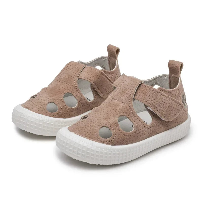 Sandalias de Verano para Niños y Niñas, Zapatillas Recortadas, Zapatos Deportivos Transpirables para Niños Pequeños, Sandalias Planas de Playa con Punta Cerrada