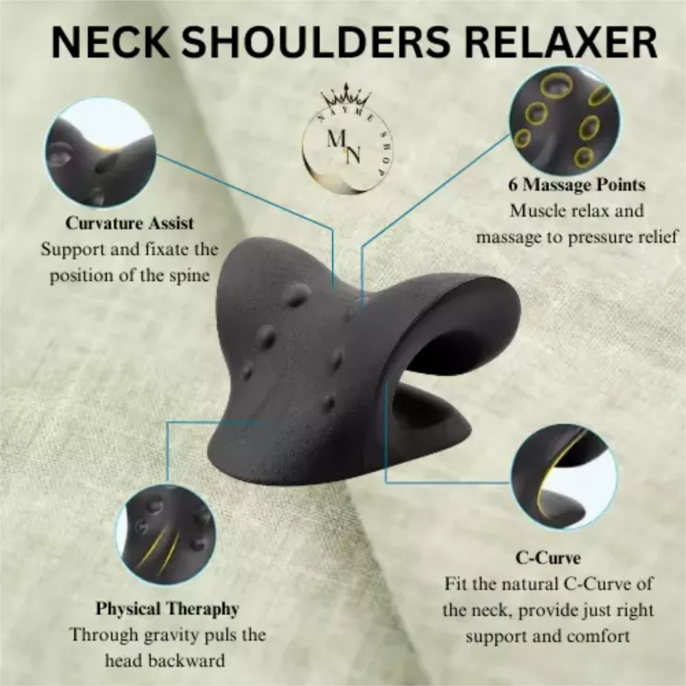 Nakke- og skulderavslappende nakkestøtte Kiropraktisk traksjonsenhet Avansert nakkestøtte Avhjelpende puter
