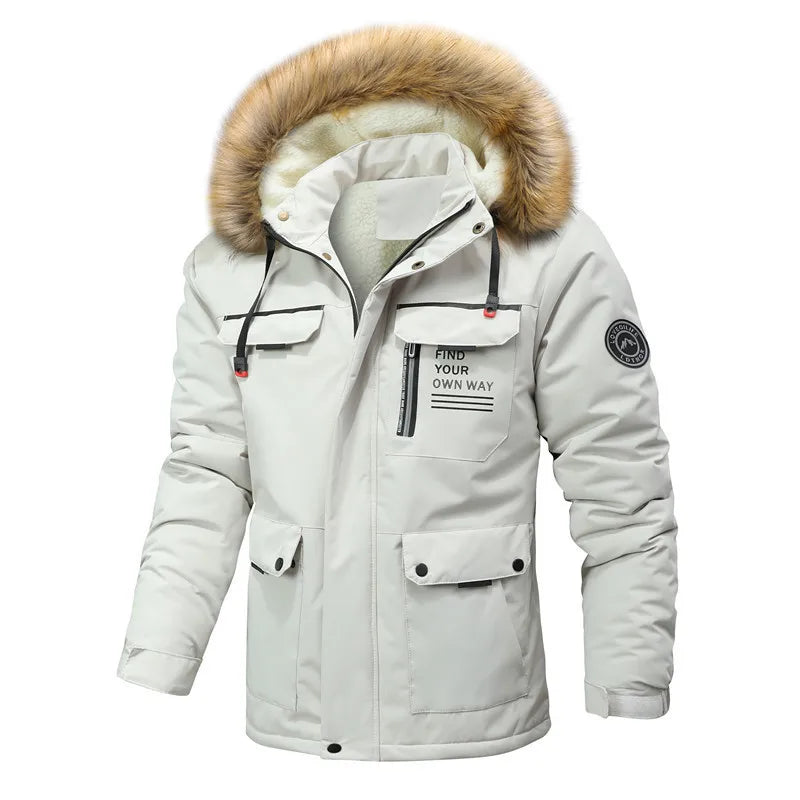 Men’s Thick Padded Hooded Jacket