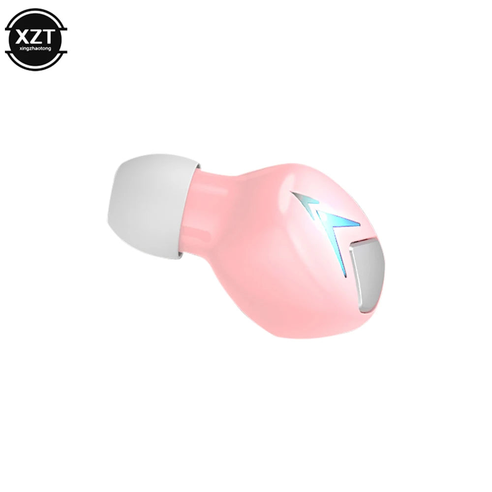 New Mini Invisible Bluetooth 5.0 Headphone TWS Wireless Sports Earphone Handsfree Single Headset Microphone For Smartphone