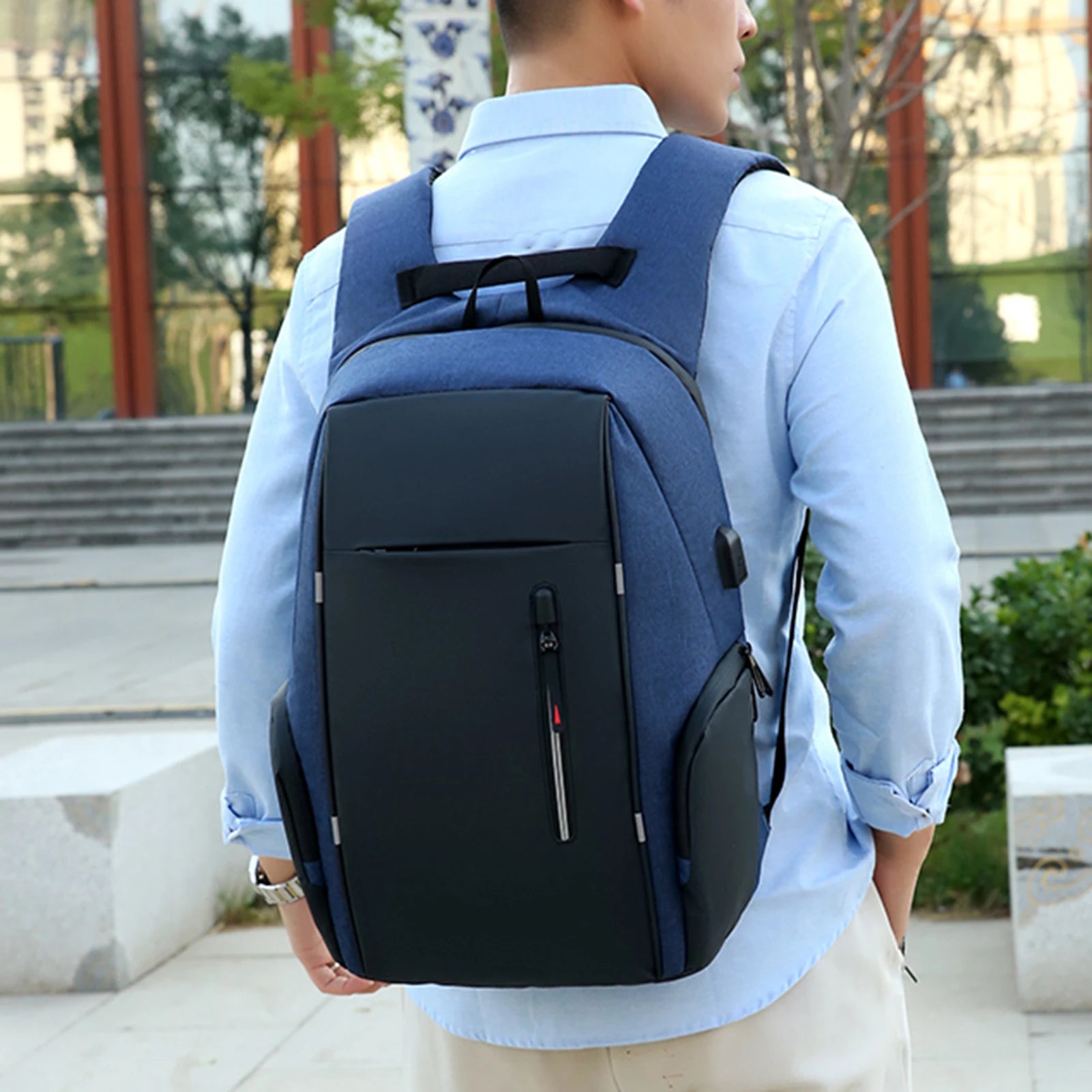 Laptop Backpack For 17 Inch Laptop Bag With USB Port Fashion Waterproof Backpacks One Bag for All Outings, for Men & Women