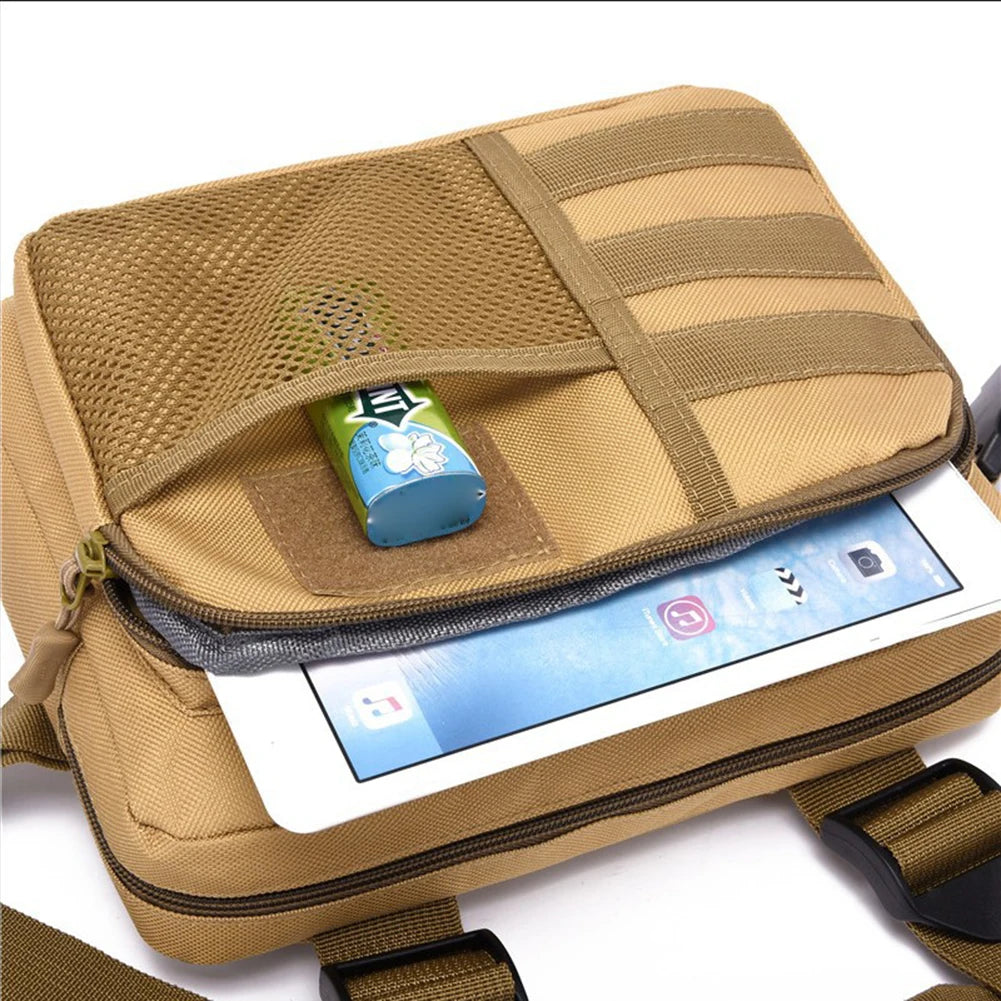 Chaleco Táctico Bolso Estilo Urbano Pechera Funcional Portátil de Oxford Multiusos Multibolsillos Impermeable para Correr Viajes