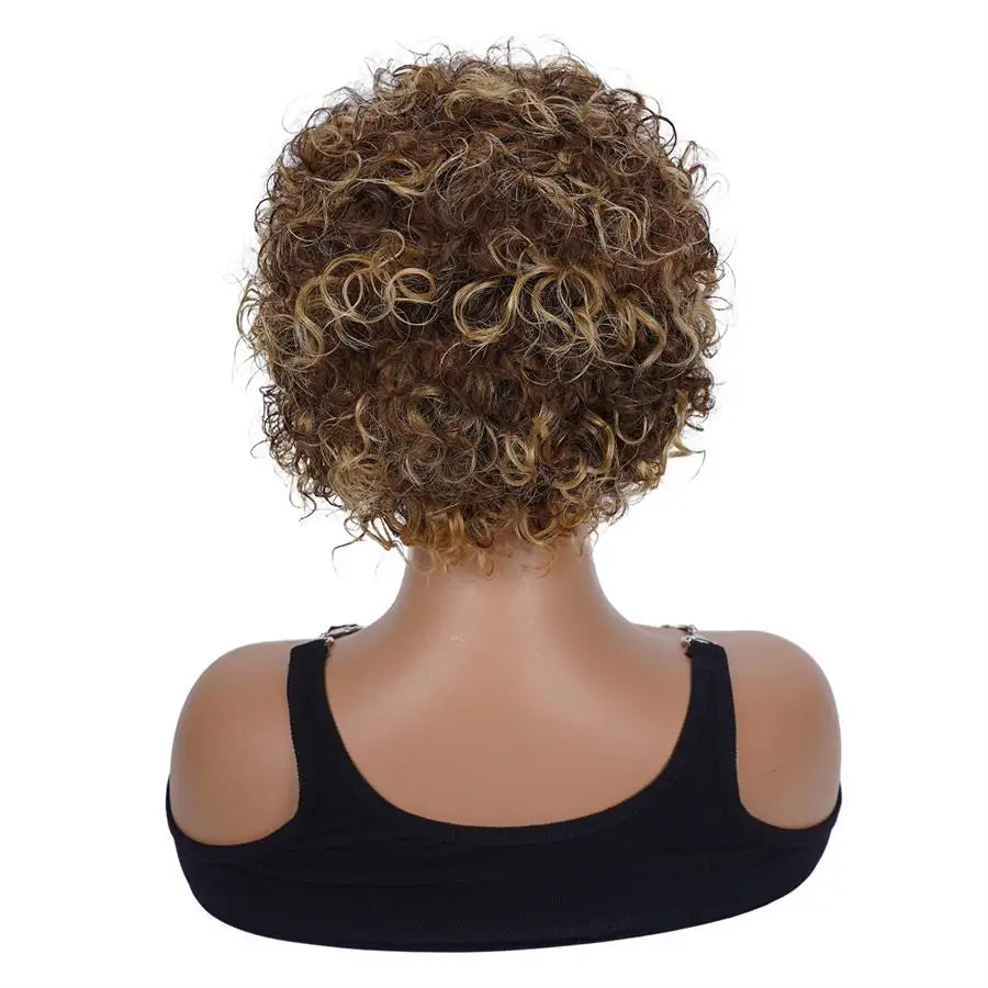 Peluca de cabello humano corto y rizado con encaje frontal 13x1 brasileño de densidad 150%, pelucas frontales de encaje transparente Color 1B/30