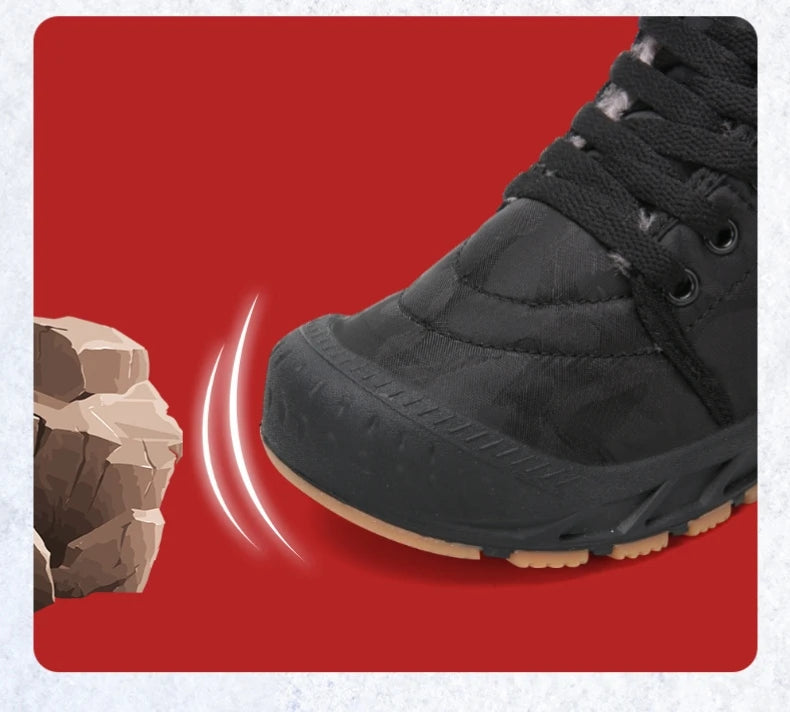 Waterproof Winter Children Snow Boots Warm Outdoor Shoes Boy Girl Short Boots Fashion Comfortable Non-Slip Sneakers Kids Boots