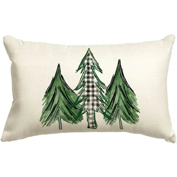 Christmas Linen Pillowcase – Cozy, Festive & Double-Sided Design
