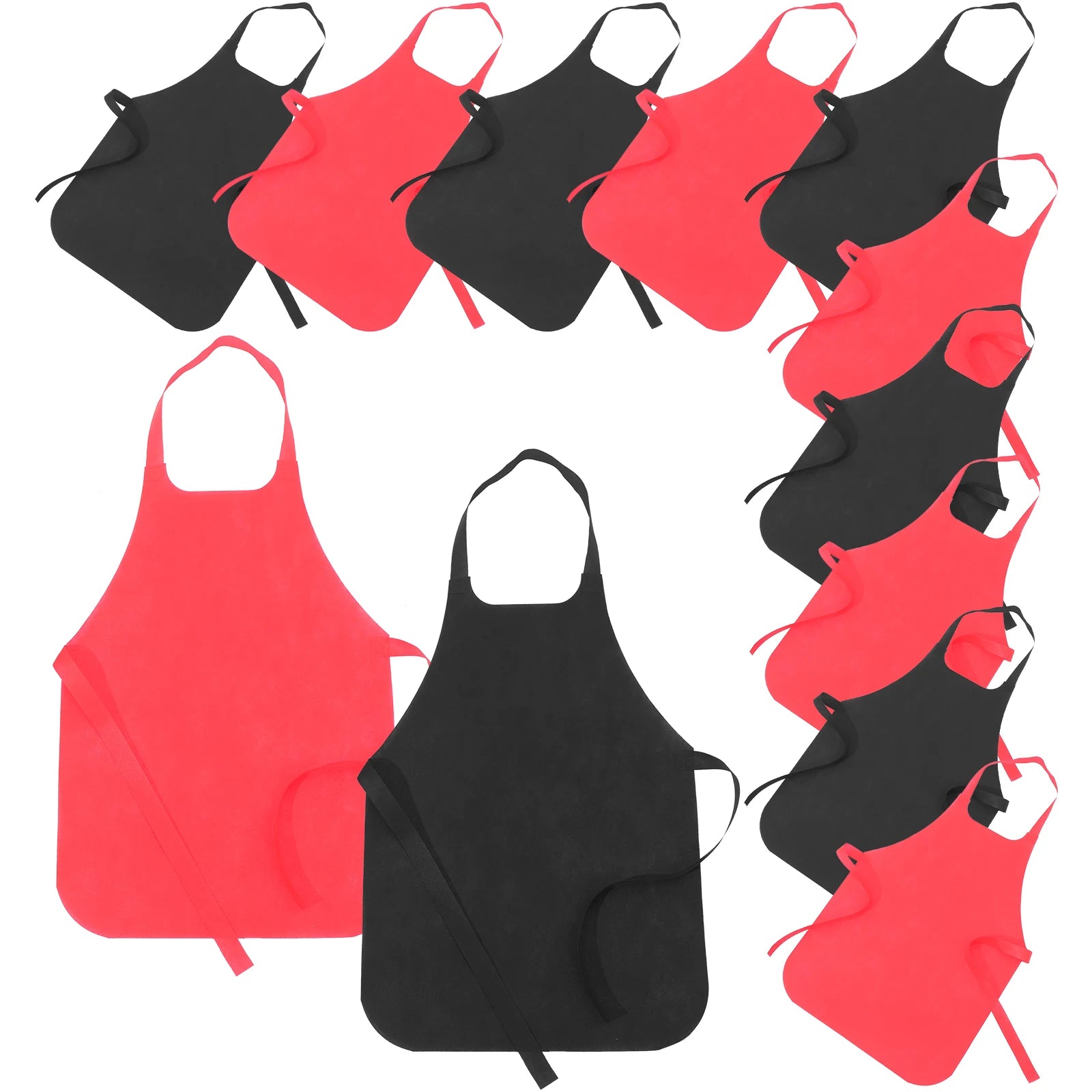 12 Pcs Kids Aprons Waterproof Painting Art Children Disposable Non Woven Fabric Multi Use Toddler Kids Drawing Protection Apron