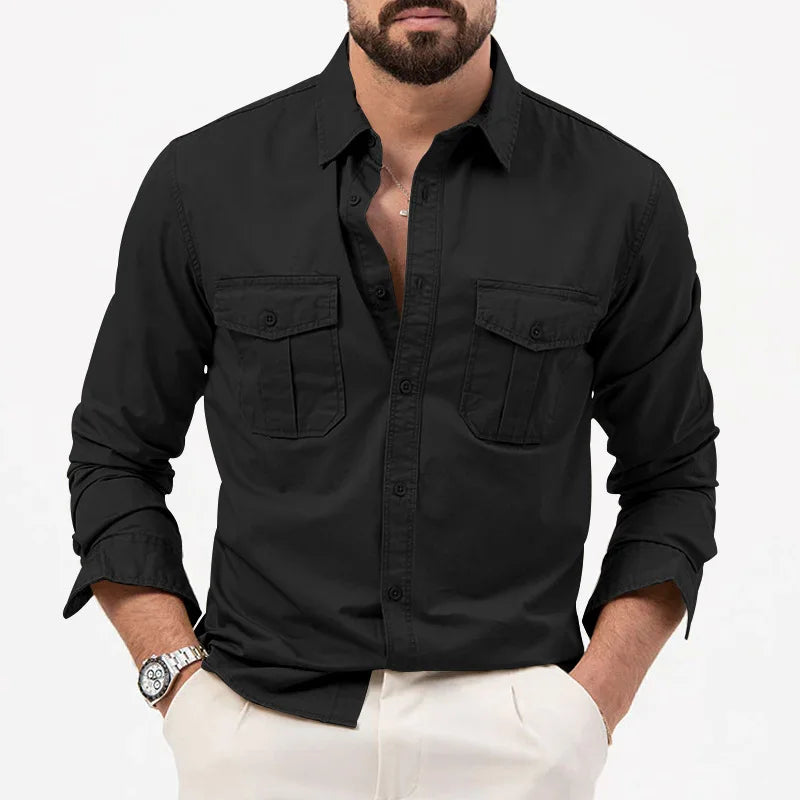 Men Shirt Mens Business Casual Shirts New Arrival Men Famous Brand Clothing Army Green Long Sleeve Camisa Masculina