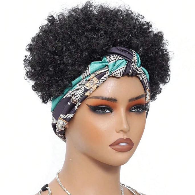 Kinky Curly Headband Wig