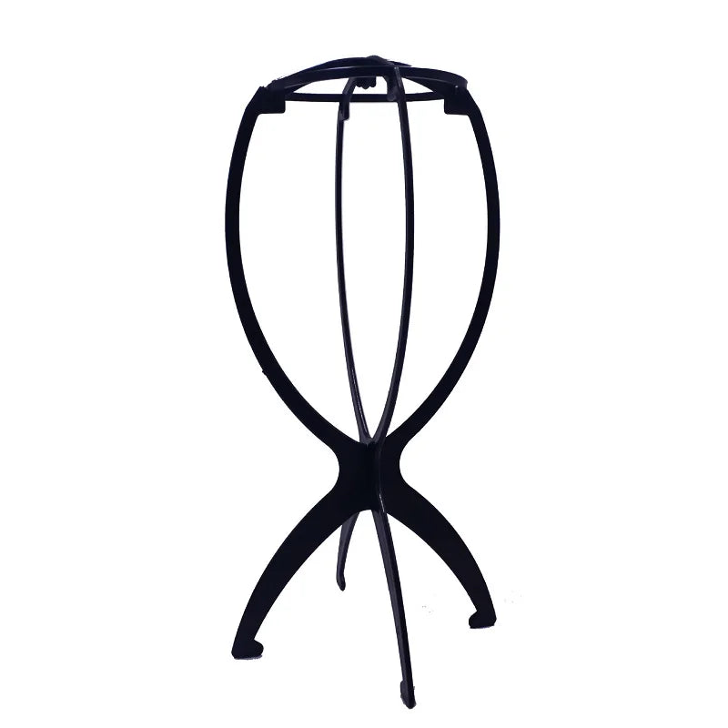 1 soporte de peluca de alta calidad, multiusos, para gorro, peluca, cabello, cabeza, plegable, de plástico flexible