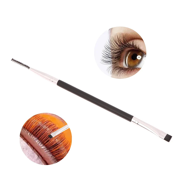 Double Headed Eyelash Perm Lifting Brush Portable Lamination Eyelashes Separating Lash Lift Eyelash Extension Tool Detail Brush