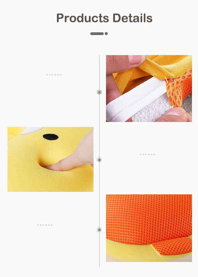 Cojín Flotante de Seguridad para Bebés Antideslizante para Bañera, Asiento de Baño Portátil, Almohadilla de Apoyo para Ducha