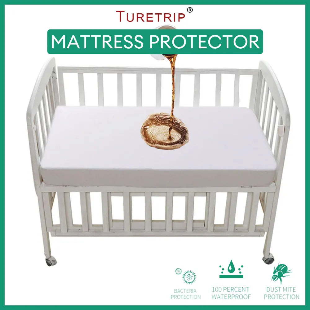 Protège-matelas imperméable pour bébé, drap-housse respirant et silencieux pour berceau, housse de matelas pour bébé