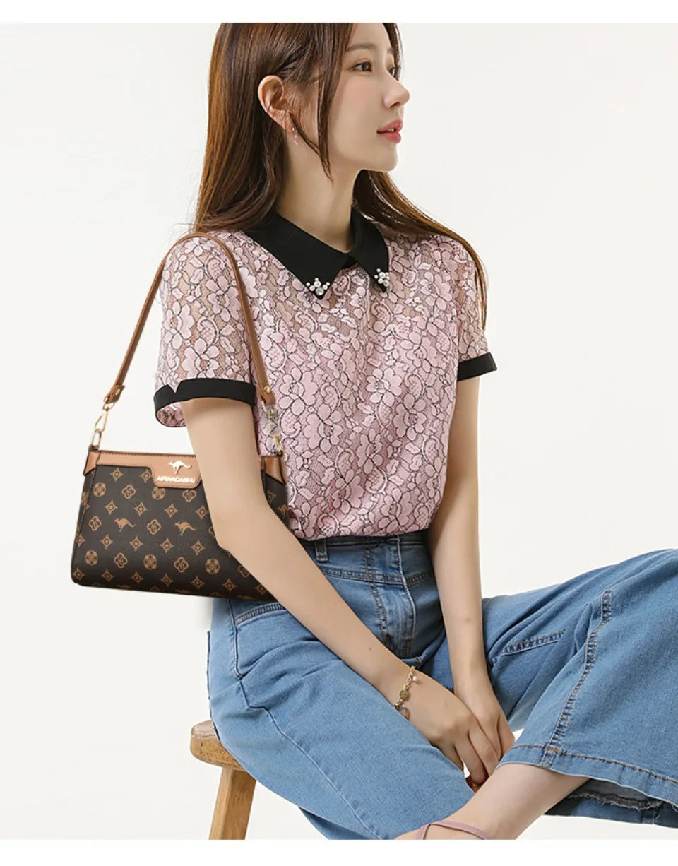 Luxury Designer Ladies Handbags High Quality Leather Shoulder Bags for Women 2025 Female Crossbody Bag Purses and Handbags Sac