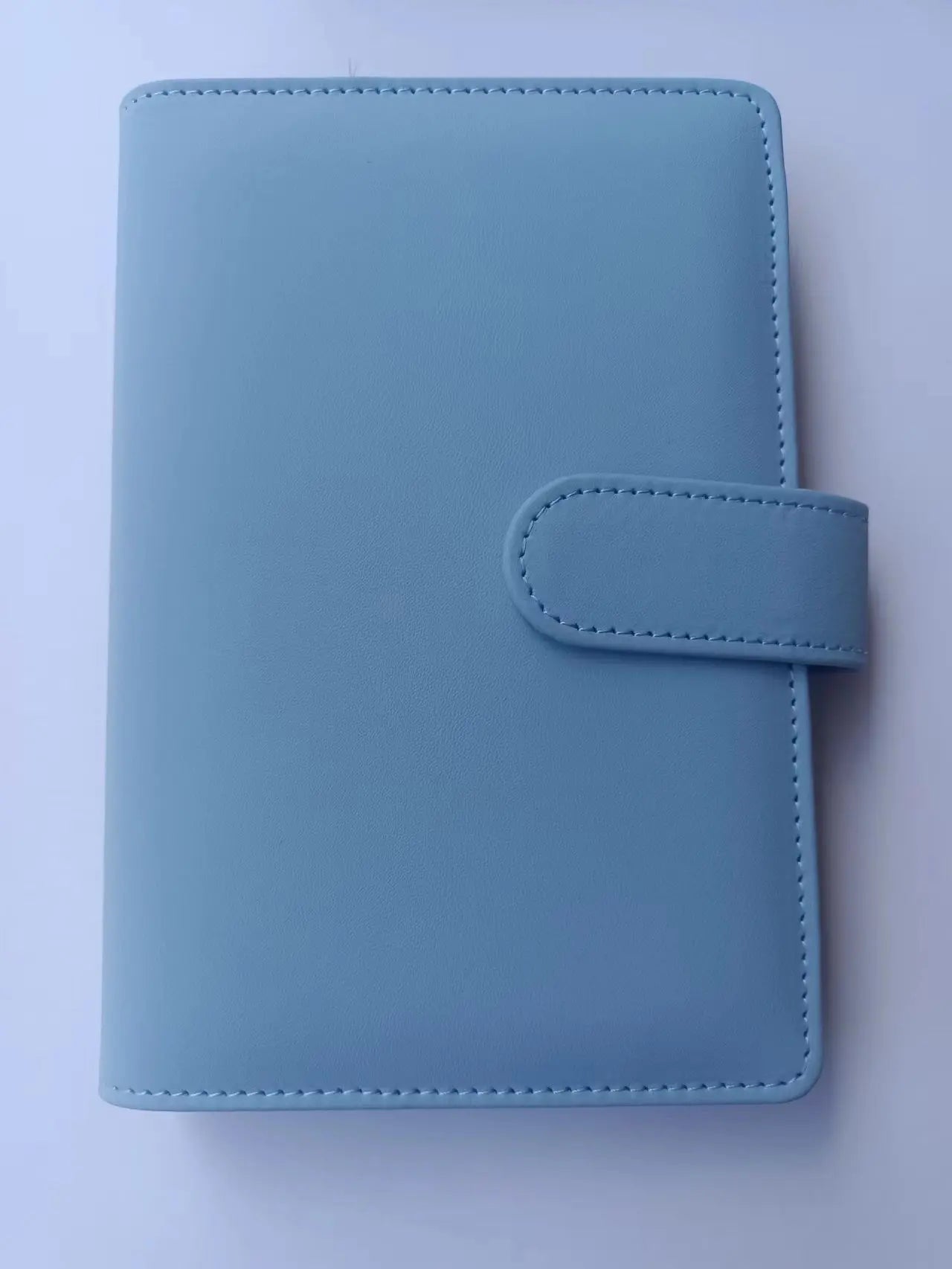 A5 A6 A7 Macaron Color 6 Ring Binder PU Clip-on Notebook Leather Loose Leaf Notebook Cover Notebooks Journal Kawaii Stationery