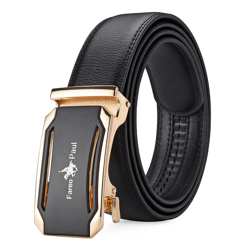Men’s Automatic Buckle PU Leather Belt