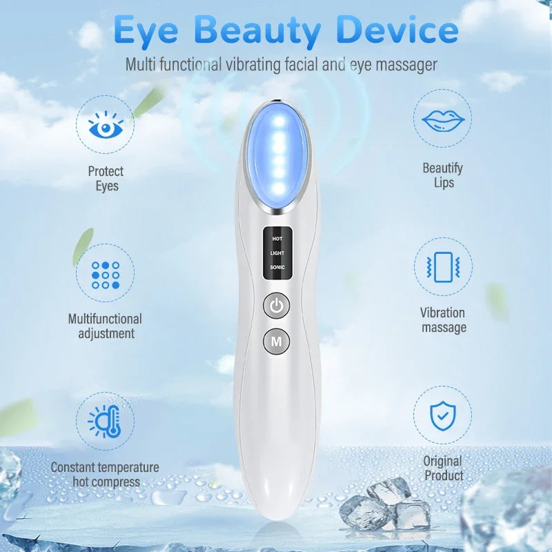 Eye massage introducer lightens dark circles eye bags eye pencil vibration heats IPL eye beauty device Laundry Insulin syringe