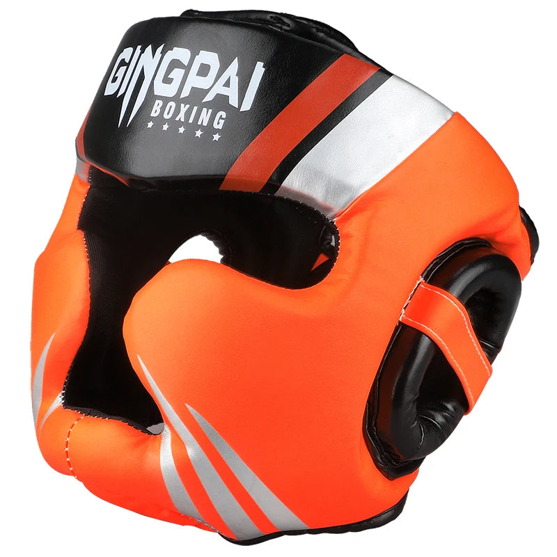 Protección de cabeza para boxeo Equipo de fitness para adultos Casco cerrado aprobado para deportes completo Hombres Mujeres Cascos Sanda Protector de cabeza para niños