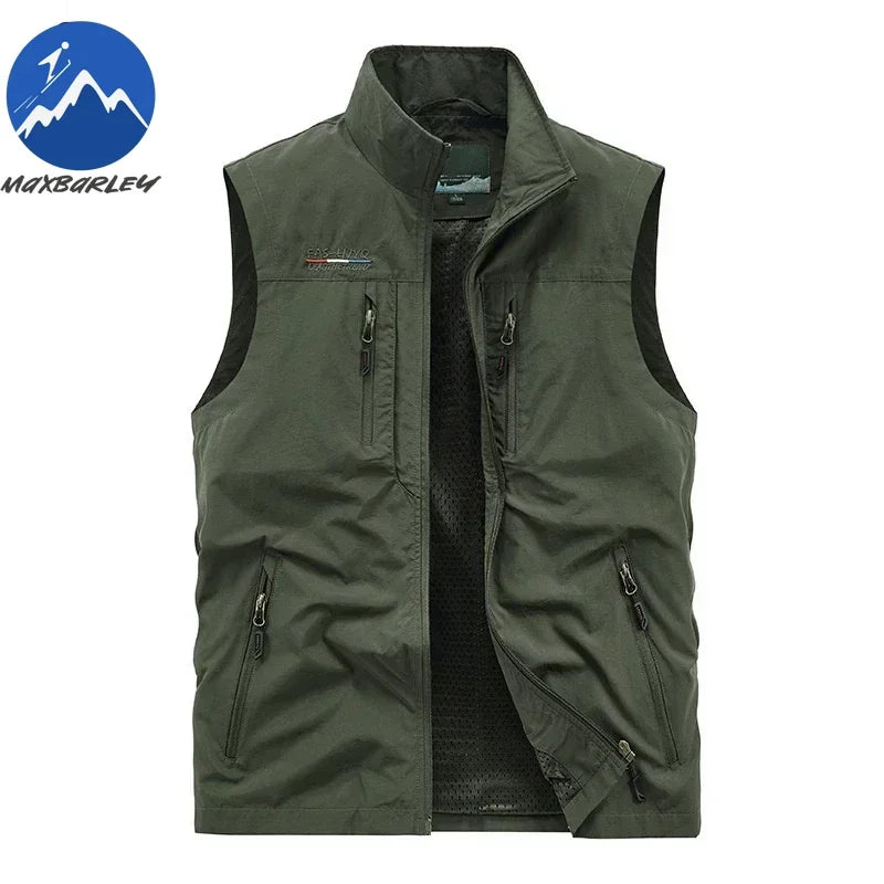 Sleeveless Jacket Vest Men Summer Cargo Climbing Hunting Waistcoat Club Photographer Fishing Vests Camping Working Clothes