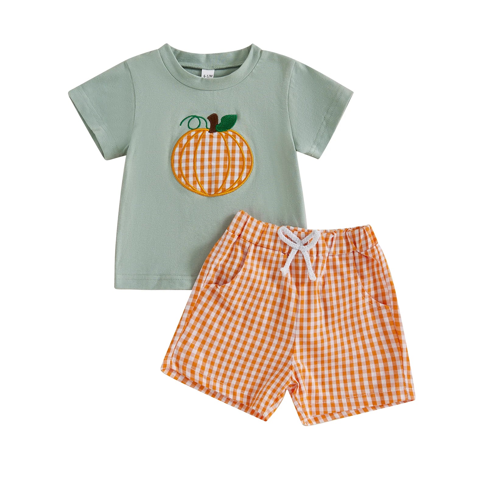 Adorable Toddler Boys Halloween Costume Ghost Print Long Sleeve T-Shirt and Striped Pants Set for 2 Piece Outfit Set