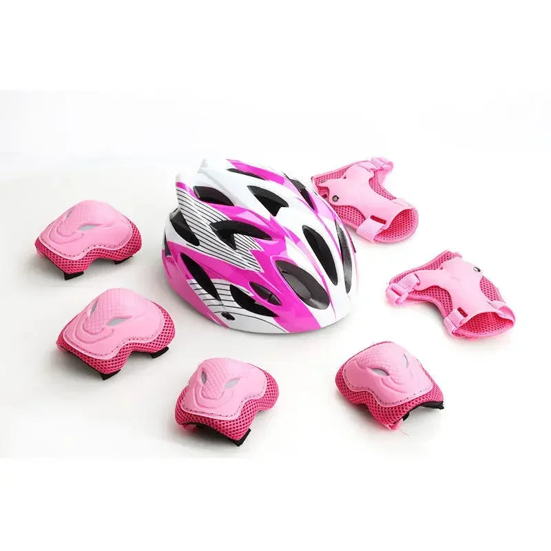 Kids Bike Helmet Knee Elbow Wrist Pads,Toddler Helmet with Protective Gear Set,for Bicycle Cycling Skateboard Scooter Skating