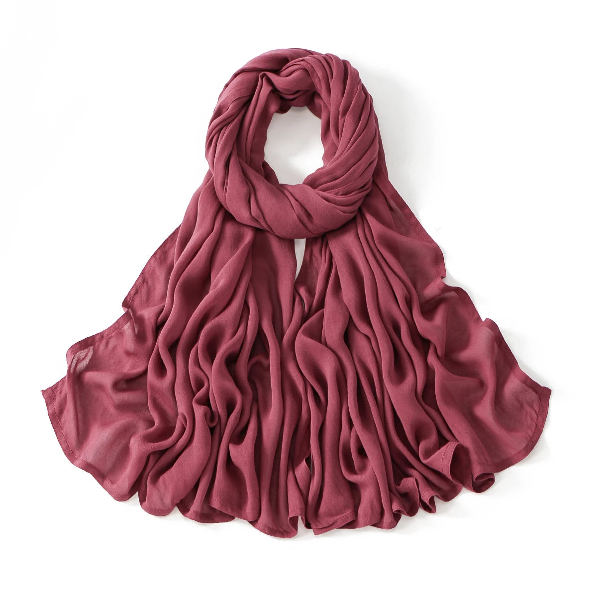 Hijabs musulmanes para mujer, pañuelos finos lisos, chales para mujer musulmana, pañuelo suave de viscosa y rayón, turbante islámico, diadema de 200x85cm