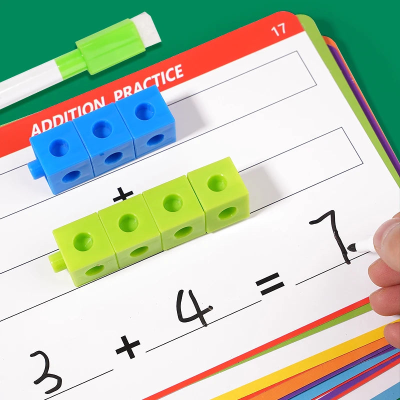 Magic Cube Puzzle Building Blocks Educational Toys For Children DIY Building Blocks Cube Toys  Color Recognition Birthday Gifts