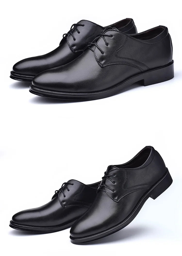 Zapatos de hombre Zapatos de vestir de cuero negro para hombre Oxfords Zapatos de hombre para bodas, fiestas, oficina y negocios