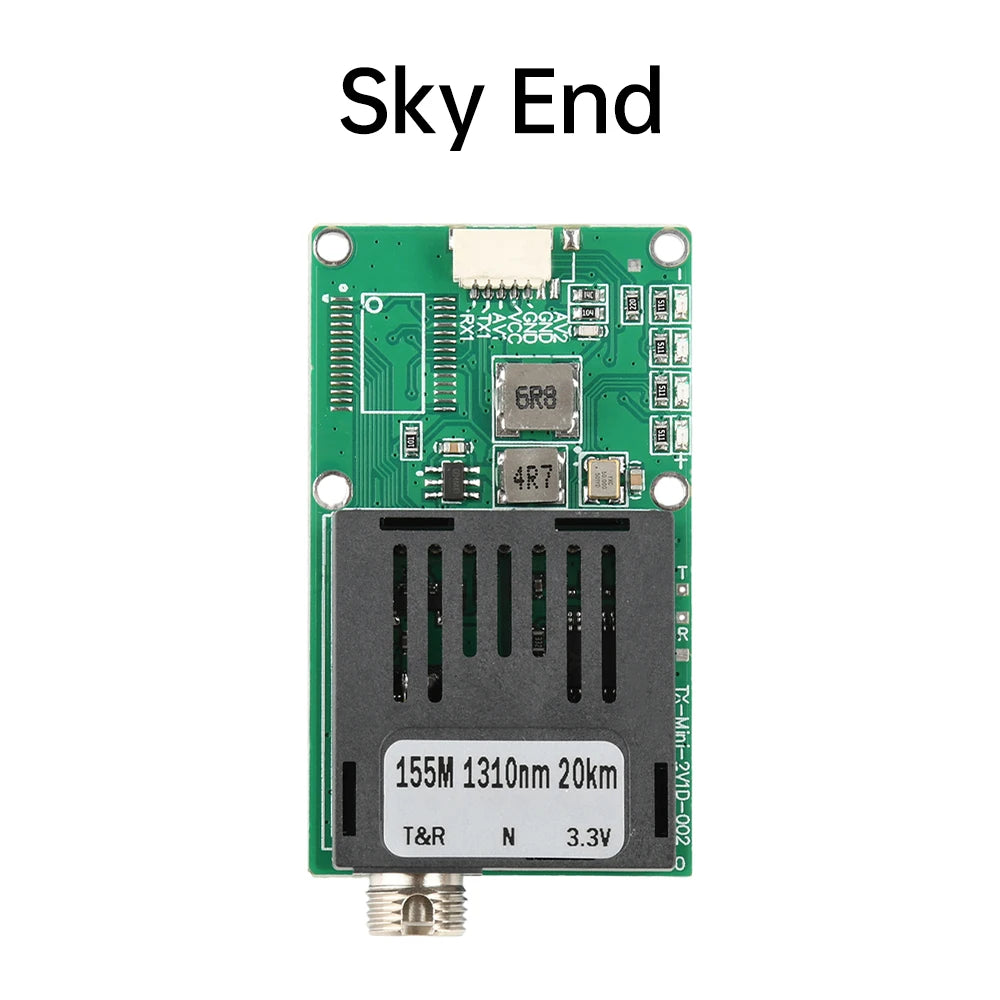 Dc 5.5-26V Ttl Optical Transceiver Module Drone Fc Rx/Tx/Av/Vcc/Gnd Fiber Optic Module Terminal Equipment Optical Terminal