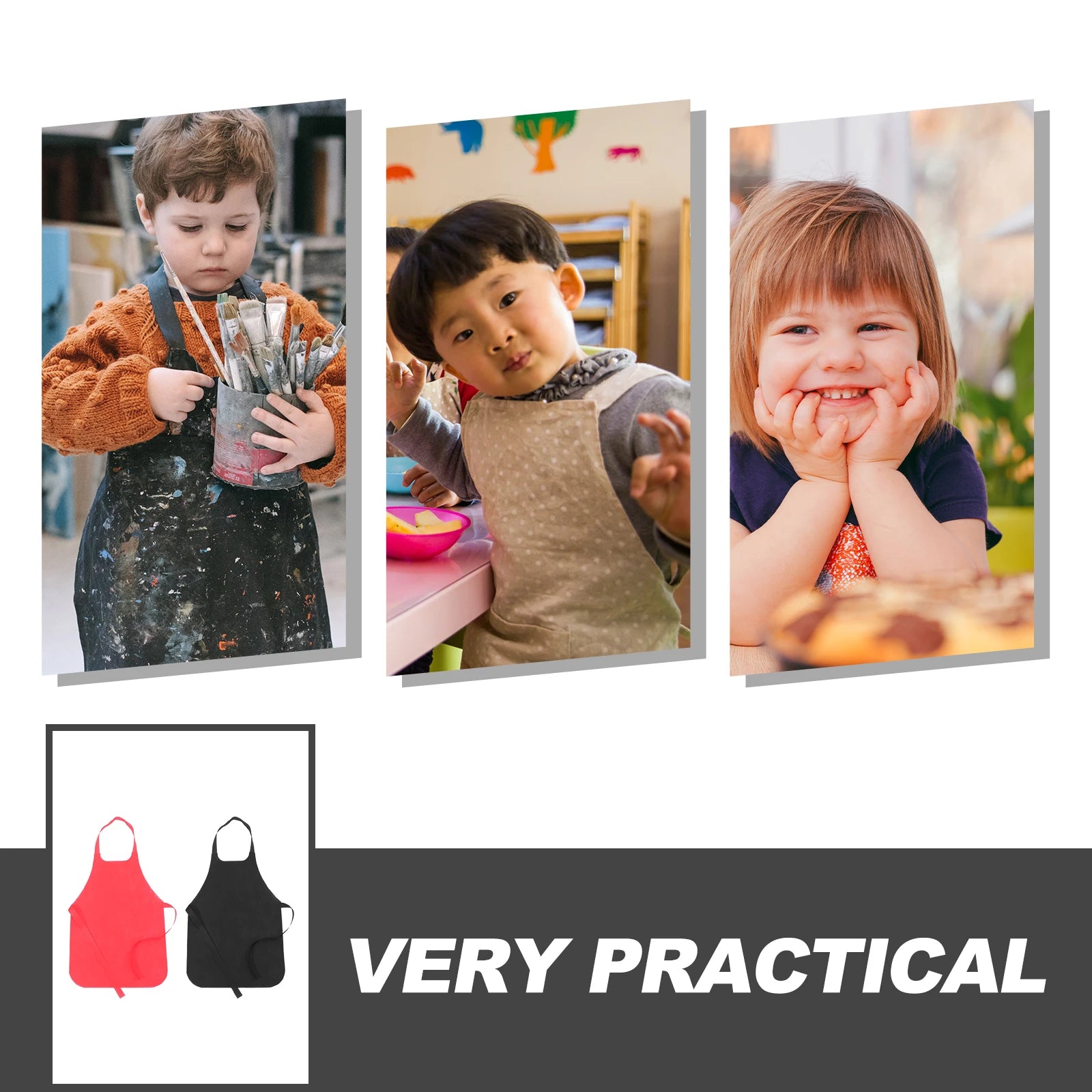 12 Pcs Kids Aprons Waterproof Painting Art Children Disposable Non Woven Fabric Multi Use Toddler Kids Drawing Protection Apron