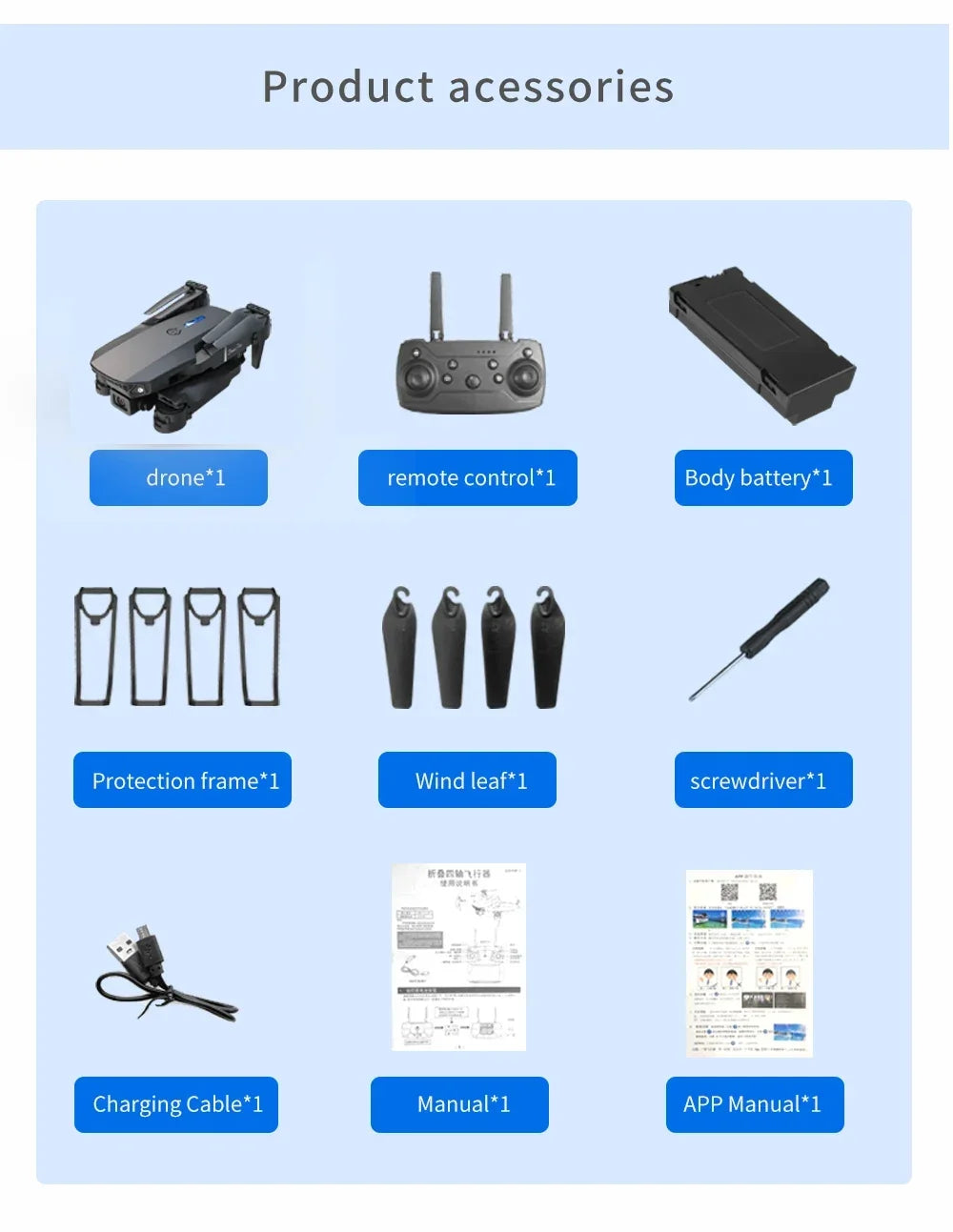 Dron profesional mini de control remoto E88 4K HD con cámara aérea WiFi FPV, cuadricóptero plegable, helicóptero RC, juguete para niños, regalo