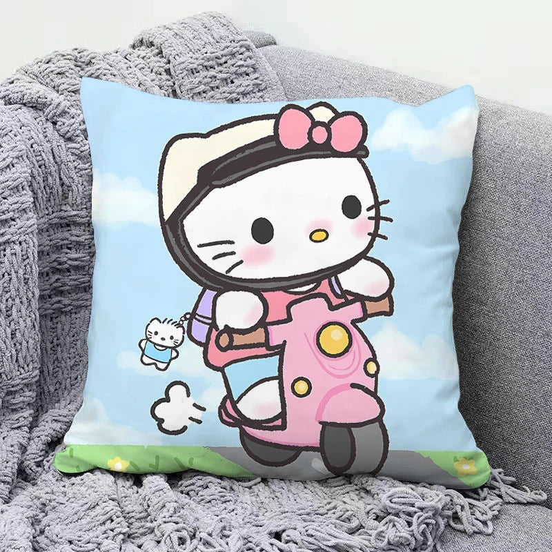 Hello Kitty Pillow Cute Cartoon Girl Heart Cushion Living Room Sofa Office Lunch Break Pillow