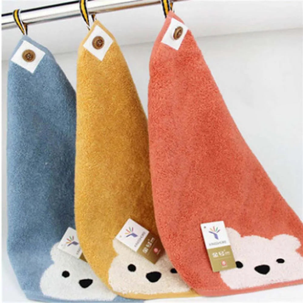 Hangable Soft Children Baby Newborn Kids Saliva Towels Handkerchief Face Towel Wipe Towels