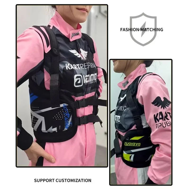 Kart Racing Gear Rib Protection Adult Children's Entertainment Riding Equipment Adjustable Safety Gear Karting Club Equipment