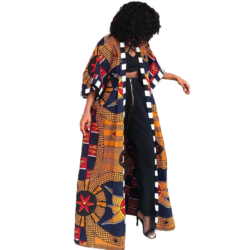 Customized Autumn Polyester African Coat For Women Dashiki New Style Spring Dress African Clothes Fashion Africaine Femme Africa