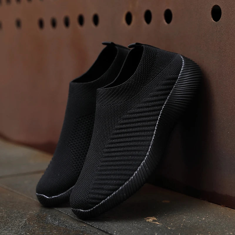 Women Flat Slip on White Shoes Woman Lightweight Sneakers Women Casual  Summer Autumn Walking Mesh Running Sports Shoes 2024