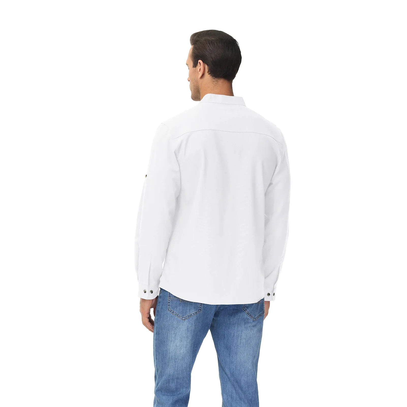 Men's Fashion Collar Henley Shirts Solid Color Casual Shirt for Vacation Men Business Casual Shirt Summer Breathable Daily Shirt