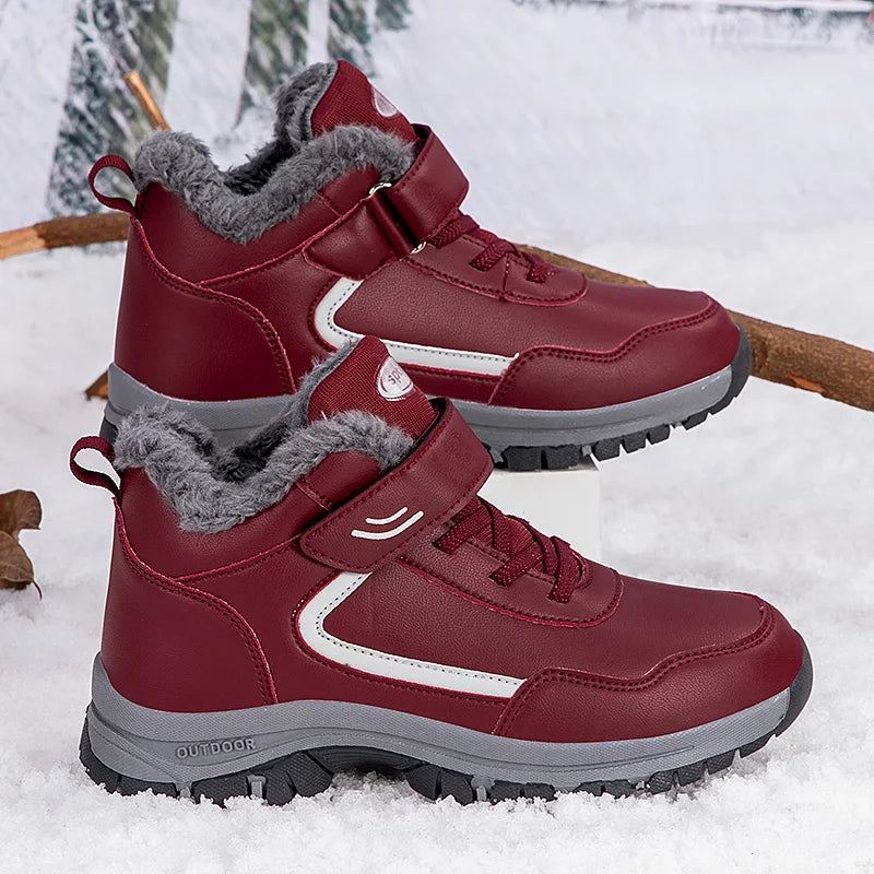 ELUVA Thermal Winter Boots for Men Waterproof Anti Slip Snow Boots Warm Outdoor Hiking Work Boots Non Slip Thermal Winter Shoes