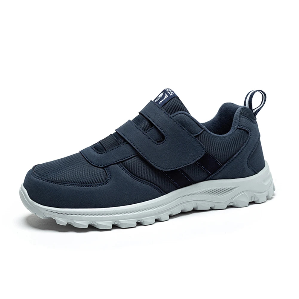 Diabetic Shoes Comfortable Swollen Feet Shoes Non Slip Hook Loop Sport Shoes Wide Tennis Shoes for Middle Aged and Elderly Men