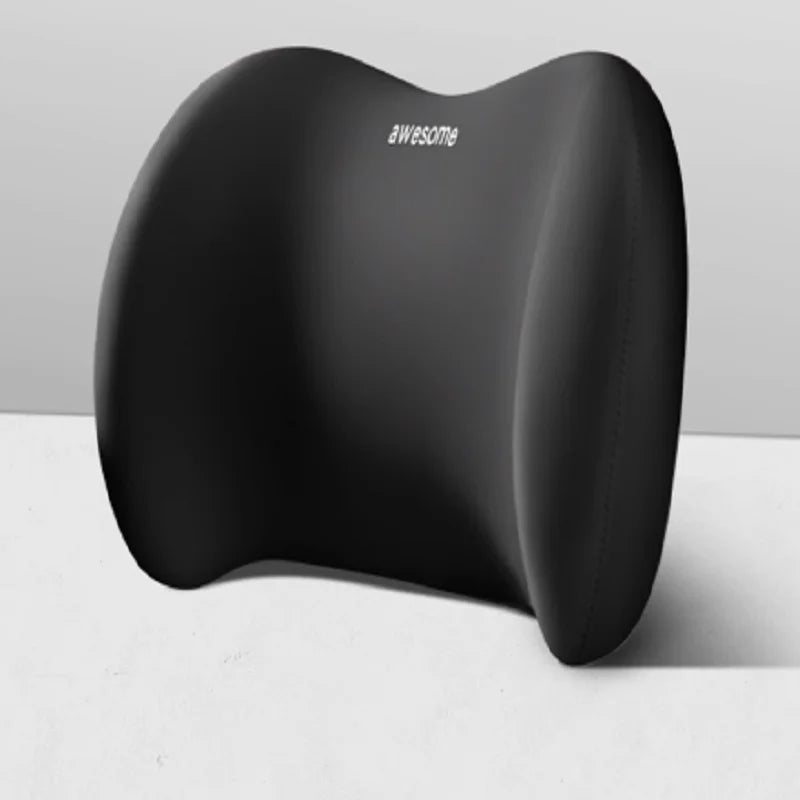 Memory Foam Car Neck Pillow & Lumbar Cushion Set, Ergonomic Backrest & Headrest Support for Driving Comfort, for Most Cars