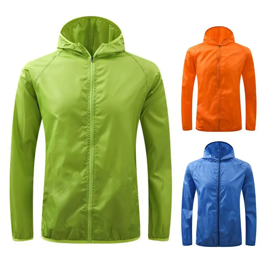 Sun Jacket Men Women Hiking Jackets Waterproof Sun Windbreaker Quick Dry Long Sleeve Thin Candy Color Anti UV Coat