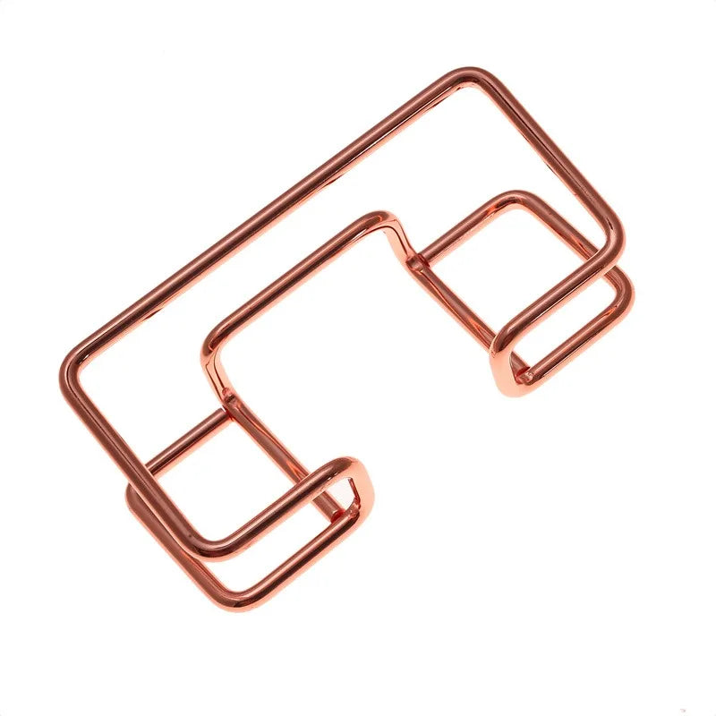 Business Card Display Holder Metal Desktop Minimalist Organizer for Office Countertop